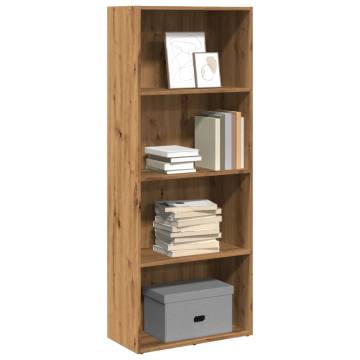  Bookcase Artisian Oak 60x30x152 cm Engineered Wood