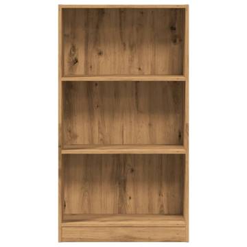  Bookcase Artisian Oak 60x24x109 cm Engineered Wood