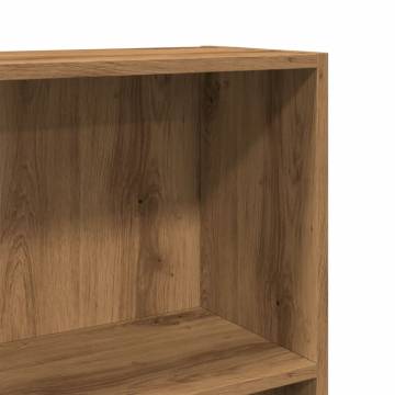  Bookcase Artisian Oak 60x24x109 cm Engineered Wood