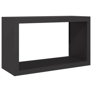  Firewood Rack Black 100x40x60 cm Steel