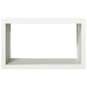  Firewood Rack White 100x40x60 cm Steel