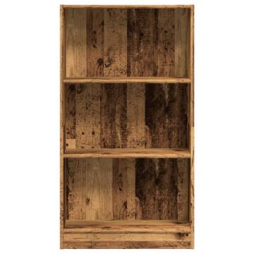  Bookcase Old Wood 60x24x109 cm Engineered Wood