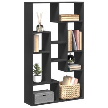  Bookcase Black 72x20x120 cm Engineered Wood