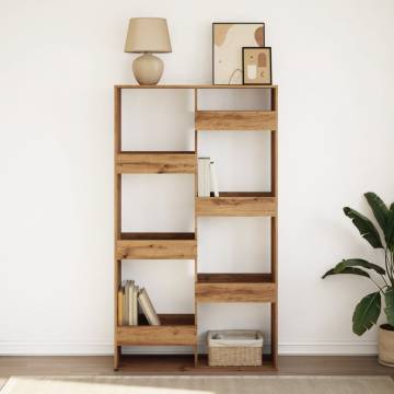  Bookcase Artisan Oak 100x33x175 cm Engineered Wood