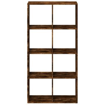  Room Divider Bookcase Smoked Oak 69.5x29x137.5 cm Engineered Wood