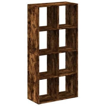  Room Divider Bookcase Smoked Oak 69.5x29x137.5 cm Engineered Wood