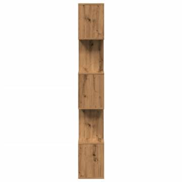  Room Divider Bookcase 5-Tier Artisan Oak 70x24x161 cm Engineered Wood