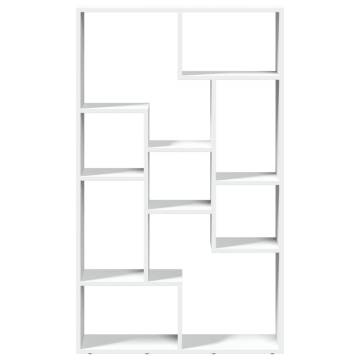  Bookcase White 72x20x120 cm Engineered Wood