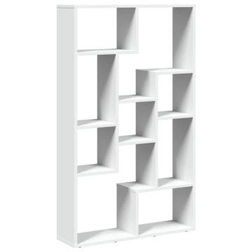  Bookcase White 72x20x120 cm Engineered Wood