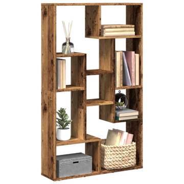  Bookcase Old Wood 72x20x120 cm Engineered Wood