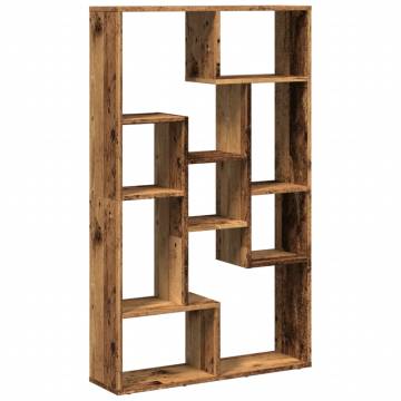  Bookcase Old Wood 72x20x120 cm Engineered Wood