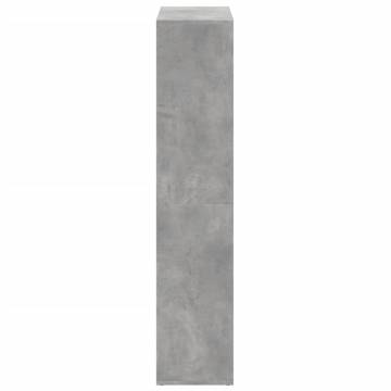  Room Divider Bookcase Concrete Grey 69.5x29x137.5 cm Engineered Wood