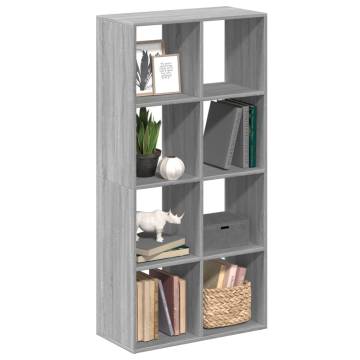  Room Divider Bookcase Grey Sonoma 69.5x29x137.5 cm Engineered Wood