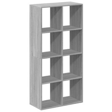  Room Divider Bookcase Grey Sonoma 69.5x29x137.5 cm Engineered Wood