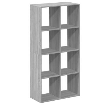  Room Divider Bookcase Grey Sonoma 69.5x29x137.5 cm Engineered Wood