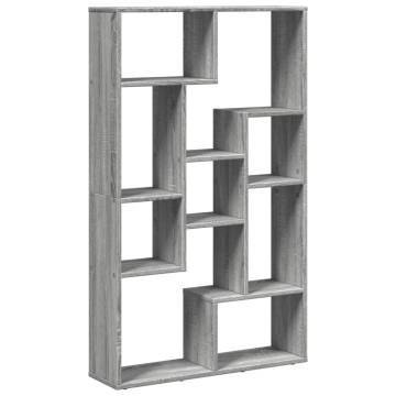  Bookcase Grey Sonoma 72x20x120 cm Engineered Wood