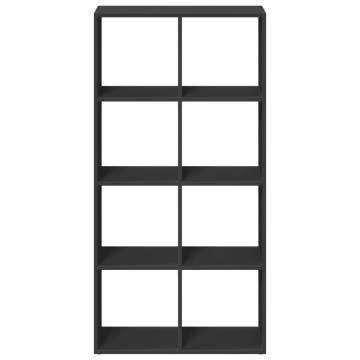  Room Divider Bookcase Black 69.5x29x137.5 cm Engineered Wood