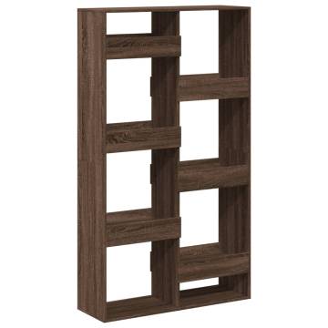  Bookcase Brown Oak 100x33x175 cm Engineered Wood