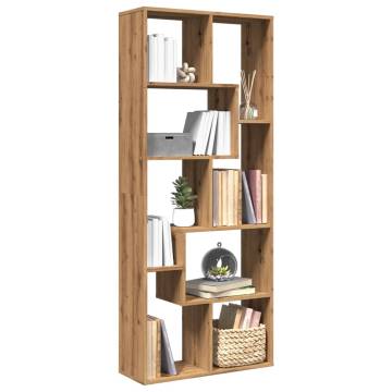  Room Divider Bookcase Artisan Oak 67x25x161.5 cm Engineered Wood