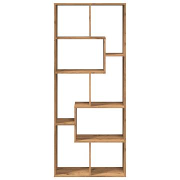  Room Divider Bookcase Artisan Oak 67x25x161.5 cm Engineered Wood