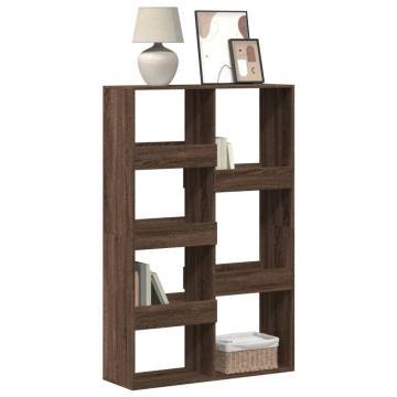  Bookcase Brown Oak 100x33x155.5 cm Engineered Wood