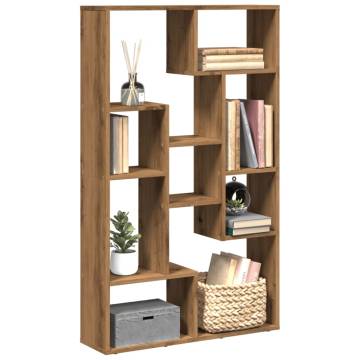  Bookcase Artisian Oak 72x20x120 cm Engineered Wood