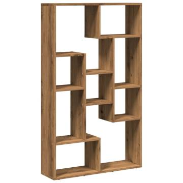  Bookcase Artisian Oak 72x20x120 cm Engineered Wood