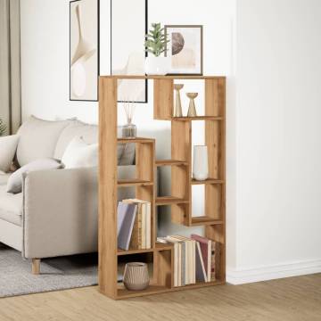  Bookcase Artisian Oak 72x20x120 cm Engineered Wood