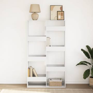  Bookcase White 100x33x175 cm Engineered Wood