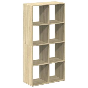  Room Divider Bookcase Sonoma Oak 69.5x29x137.5 cm Engineered Wood