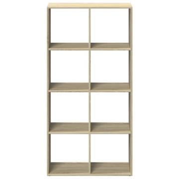  Room Divider Bookcase Sonoma Oak 69.5x29x137.5 cm Engineered Wood