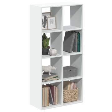  Room Divider Bookcase White 69.5x29x137.5 cm Engineered Wood