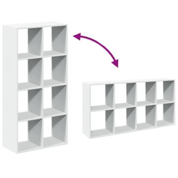  Room Divider Bookcase White 69.5x29x137.5 cm Engineered Wood