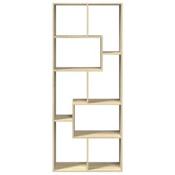  Room Divider Bookcase Sonoma Oak 67x25x161.5 cm Engineered Wood