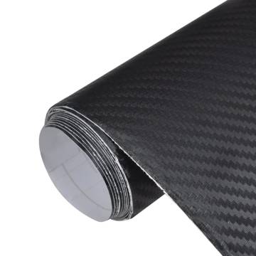  Car Films 2 pcs 3D Black 100x150 cm+50x150 cm