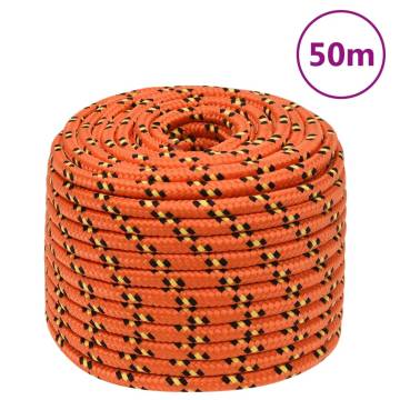  Boat Rope Orange 14 mm 50 m Polypropylene