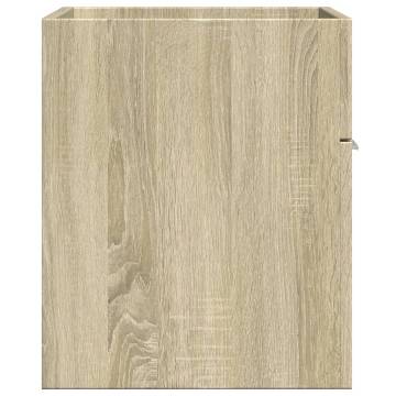  Sink Cabinet Sonoma Oak 60x38.5x46 cm Engineered Wood