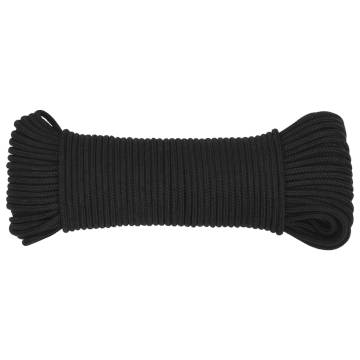  Boat Rope Full Black 5 mm 100 m Polypropylene