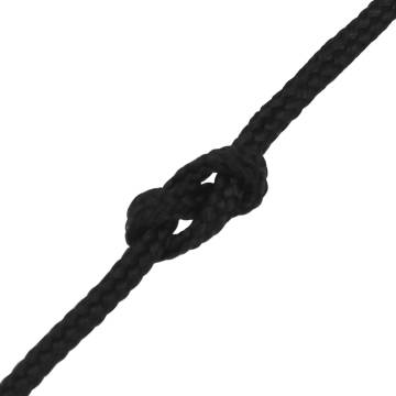  Boat Rope Full Black 5 mm 100 m Polypropylene