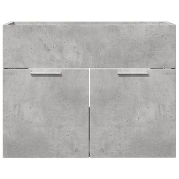  Sink Cabinet Concrete Grey 60x38.5x46 cm Engineered Wood