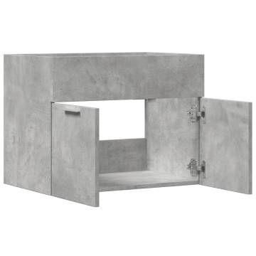  Sink Cabinet Concrete Grey 60x38.5x46 cm Engineered Wood