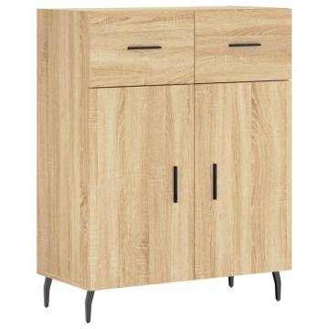  Highboard Sonoma Oak 69.5x34x180 cm Engineered Wood