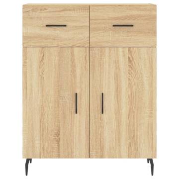  Highboard Sonoma Oak 69.5x34x180 cm Engineered Wood