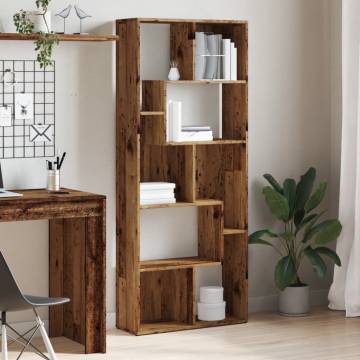  Bookcase Old Wood 67x24x161 cm Engineered Wood