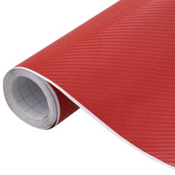  Car Films 2 pcs 4D Red 100x150 cm