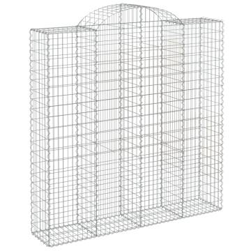  Arched Gabion Baskets 30 pcs 200x50x200220 cm Galvanised Iron