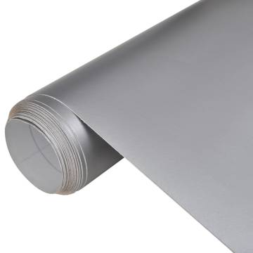  Car Films 2 pcs Matt Silver 100x150 cm+50x150 cm