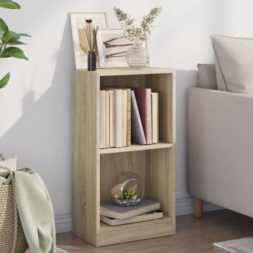  Bookshelf Sonoma Oak 40x24x75 cm Engineered Wood