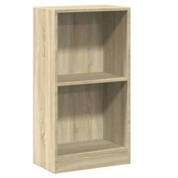  Bookshelf Sonoma Oak 40x24x75 cm Engineered Wood