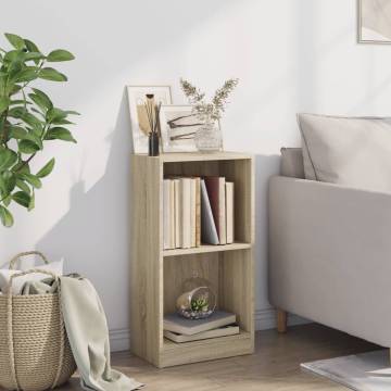  Bookshelf Sonoma Oak 40x24x75 cm Engineered Wood